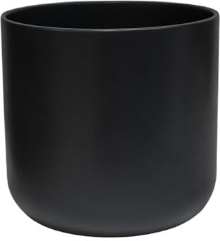 Ivyline Pflanzgefäß, Keramik, Anthrazit, 20,5 x 20,5 cm