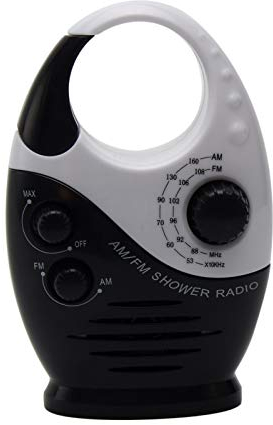 Wasserdichtes Duschradio, Mini Spritzwassergeschütztes AM FM Duschradio Mit Integriertem Lautsprecher Und Einstellbarer Lautstärke, Für Das Badezimmer hängende tragbare
