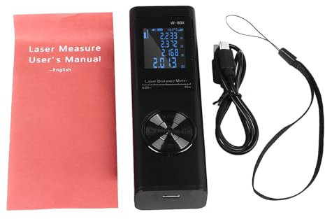 Metro Laser Professional, 80m/262ft Misuratore Laser Distanza Tipo C Ricaricabile telemetro laser distanziometro In M/In/Ft con Livella Elettronica, Portatile Digitale Misuratore Di Distanza Laser
