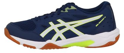 ASICS Herren Gel-Rocket 11 Sneaker, Blue Expanse Safety Yellow, 39.5 EU