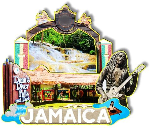 Orlaybar Jamaica Jamaica - Imán Nevera Ciudades 3D Decorativo, Ciudad, Viajes, Regalos Turísticos, Hecho a Mano, Decoración del Hogar, 1011