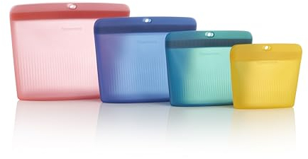 Tupperware Ultimatives Silikon-Aufbewahrungs-Set mit 4 Beuteln