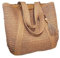 YLCYDLYU Umhängetasche für Damen Stroh Gewebte Handtasche Frauen Urlaub Strand Commute Casual Tote Top-Griff Taschen Mode Retro Schultertaschen-Braun