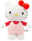 Hello Kitty, Peluche, 30 cm, Modèle Salopette Rose, pour Les Enfants dès 3 Ans, HKT132