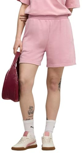 PUMA Damen Strick-Shorts ESS Elevated Wash High-Waist Shorts 5 Tr