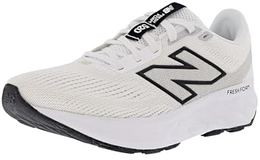 New Balance Women's Fresh Foam 520 V9 Running Shoe, Nb White/Black/Silver Metallic, 3.5 UK