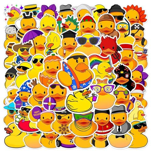 Gelbe Ente Aufkleber - 28G wasserdichte Ente Aufkleber | Skateboard-Aufkleber, Kinder Flaschenaufkleber, Laptop-Aufkleber, gelbe Ente Cartoon-Aufkleber, Ades