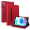 Mldjomid Funda Compatible con Realme Pad Mini 8.7 2022 Protectora Carcasa con Función de Soporte PU Flip Tableta Cover Case para Realme Pad Mini 8.7 2022 Tablet Protectora, Rojo