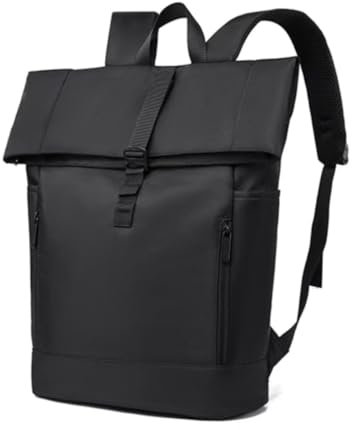 Belijoeuri, Sac a dos Homme, Sac a dos,Backpack, et léger de 15,6 pouces, idéal pour les voyages, l'école et le bureau, Noir