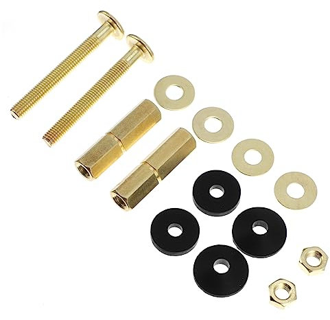 DIYEAH Toilet Cistern Flush Part Bolt Kit Tank to Bowl Bolt Seal Gasket Suitable for Split Toilets