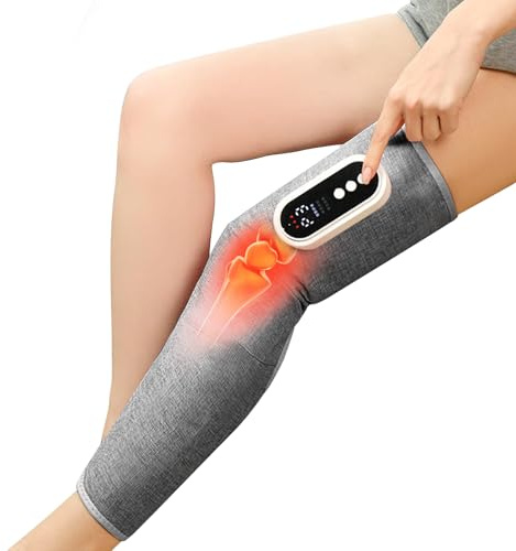 Kabelloses Beinmassagegerät, Wadenmassagegerät mit Heizung und Luftkompression, Heißdruckmassagegeräts mit 3 Modi und Heizfunktion, Muskelentspannung, für Oberschenkel, Waden, Knie