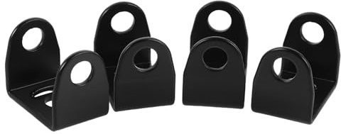 SHINEOFI 4 Pezzi Staffa per Faretti Moto in Lega di Alluminio Supporto Resistente e Aerodinamico per Montaggio Fari Fendinebbia Facile da Rimuovere e Fissare Migliora Visibilità Notturna