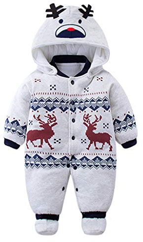 Bambino Ragazze Ragazzi pagliaccetto Neonato addensare Snowsuit Autunno inverno infantile tute attrezzatura 12 mesi Vine