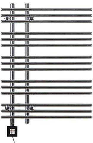 Scaldasalviette elettrico design Barsa 800H x 600B in cromo