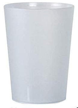 TELEVASO 48 uds - Vaso Sidra 500 ml Reutilizable Extra FUERTA- Polipropileno (PP) Duro e irrompible - Color traslúcido Satinado - Vaso ecológico Libre de BPA