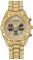 Routefuture Montre de Bling Hommes Rond Cristal Strass Montres à Diamants en Acier Inoxydable Bande de Métal Montres de Bling-Ed Out Hip Hop Cadeau