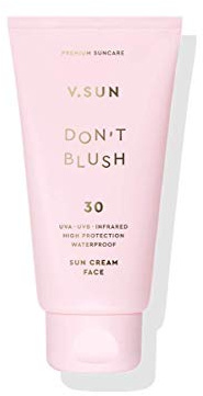 V.Sun Premium Suncare Sun Cream Face Don't Blush LSF 30 Mittel waterproof Inhalt. 75ml Sonnencreme für das Gesicht = 1 Stück