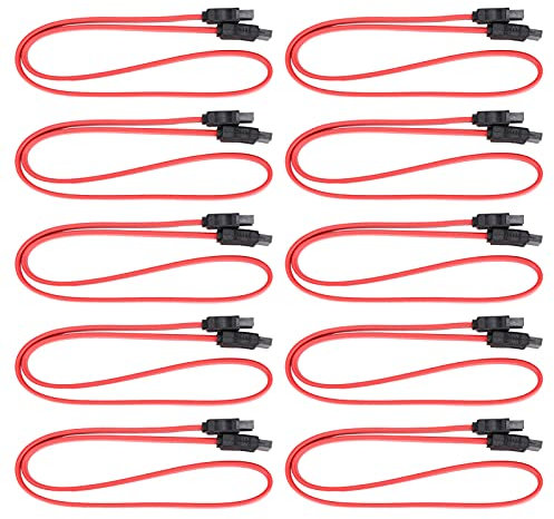 fasient1 SATA Extension Cable,0.5M 7Pin Male to Female SATA Extension Cable Cord SSD Data Extender Cable Cord for External Hard Disk,Data Transmission(50cm)