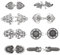 NBEADS 8 Sets Legierung Barock Umhang Verschluss Verschlüsse, Herz Und Geometrie Haken Knöpfe Zum Aufnähen Vintage Schals Umhangverschluss Für Heimwerker Nähen Kleidung