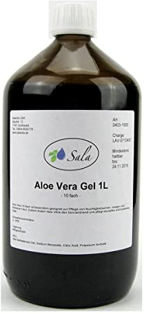Sala Aloe Vera Gel 10 fach flüssig 1000 ml (1 L Glasflasche)