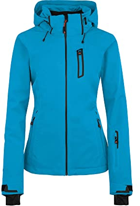 Bergson Nice Light | Damen Skijacke & Outdoorjacke, gefüttert, 20000 mm Wassersäule, Hawaiian Ocean [343], 48 - Damen