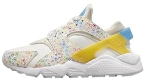 Nike Women's Air Huarache Cos Sneaker, Sail/Blue/Sulfur, 3.5