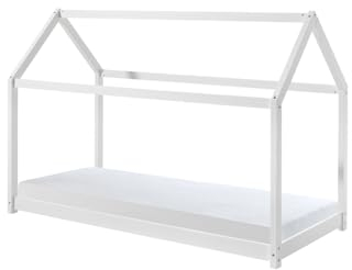 Vipack Hochbett weiß mit Matratze