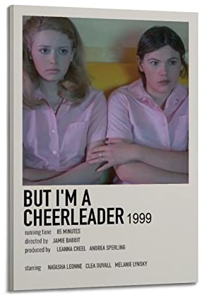 yydds Filmposter mit Aufschrift But I'm A Cheerleader, Leinwand, Poster, Wandkunstdruck, ästhetische Raumdekoration, Heimbüro-Dekoration, 30 x 45 cm, Rahmenstil