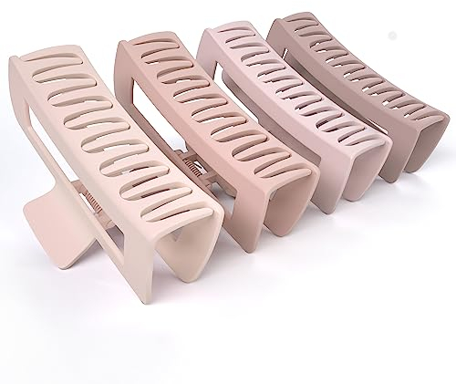 FRAMAR Rosa Haarklammern Groß - Haarklammer Groß Dickes Haar xxl, Haarspangen Damen Dünnes Haar, Haarspangen Für Damen, Hair Clips For Women, Haarclips Damen, Haarspange Groß, Claw Clip Groß – 4