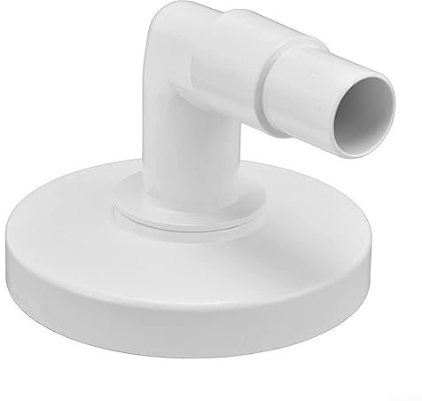 Skimmer Plaque d'aspiration coudée à 90° en plastique pour piscine 15 cm