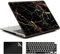 AMCJJ Kompatibel mit MacBook Pro 14 Zoll Hülle 2023 2022 2021 M3 A2918 A2992/M2 A2779/A2442 M1,Schutzhülle Cover & EU Tastaturschutz & Displayschutz,Schwarzer Gold Marmor 1