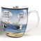 Witziger Becher Touristen vollk... Tasse Porzellan Inhalt 400ml Kaffeebecher Möwen Küste Urlaub