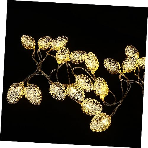 FONDOTIN 1 Set Tannenzapfen-Lichterkette Beleuchtete Tannenzapfen-Girlande Funkelnde Lichter Tannenzapfen-Girlande Mit Licht Innenbeleuchtung Zur Dekoration Led-Lichterkette