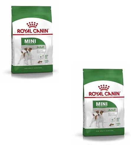 ROYAL CANIN Mini Adult | Doppelpack | 2 x 800 g | Trockennahrung für ausgewachsene kleine Hunde | Kann zur optimalen Versorgung Kleiner Hunderassen eingesetzt Werden | Mit EPA & DHA