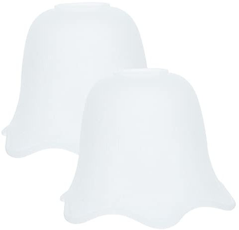 OSALADI 2St Lampenschirm aus Glas Deckenventilatoren für den Außenbereich dekorativer Lampenschirm Kronleuchter Glühbirnen Ornament Lampenschirmverzierung aus Glas Wandlampe Lampenschirm