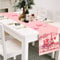 Valentine Herz Tischläufer, Rosa GNOME Herz Valentinstag Deko Tischläufer Plaid Tischwäsche für Hochzeit Verlobung Tischdeko Muttertag Hochzeit Verlobung Party Dekoration 72x13 Zoll