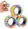 XKSOCT Anti-Stress Fidget Toys,Magnetische Ringe Fidget Toys,Magische Fingerring Spielzeug Sets,Fidget Magnet Ringe Pack Tolles Geschenk für Erwachsene Teenager Kinder