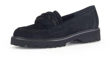 Gabor Damen Slipper, Frauen Slip On,Best Fitting,Schlupfschuhe,schluepfschuhe,Loafer,College Schuhe,Businessschuhe,schwarz (Uni),37.5 EU / 4.5 UK