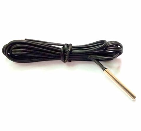 NTC 10K Temperature Sensor Probe -40-120C 1m 2m 5m Length Cylinder-Shaped 4 * 25mm Used in air (Color : 1 Meter)