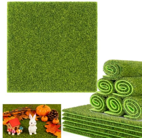 MAQIHAN Künstliches Gras, Feengarten, künstliche Grünpflanzen für DIY Kunstrasen, grüner Rasen