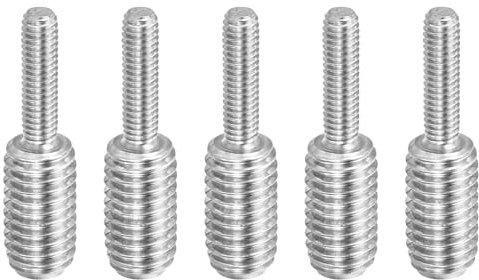 PATIKIL M4xM8x30mm Bullone a Doppia Estremità Filettata Vite Prigioniera, 5pz Acciaio Inossidabile 304 Adattatore Riduttore Filettato per Ferramenta per Mobili