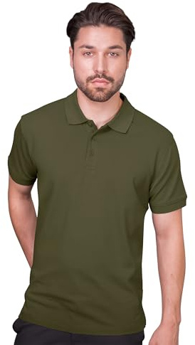 HRM Herren 301 Polohemd, Olive, XXL