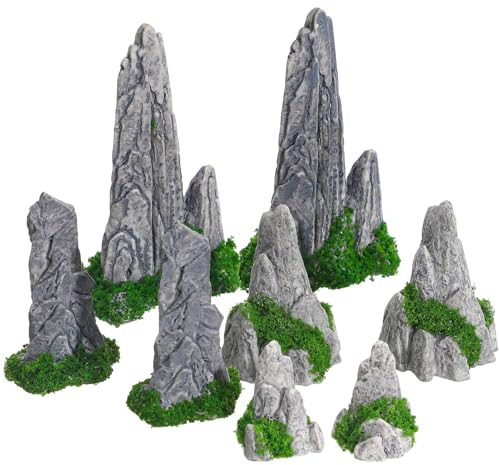 BESPORTBLE Simulation De Paysage De Rocaille 8 Pièces Mini Ornements De Terrarium Artisanat Exquis pour La Décoration Intérieure