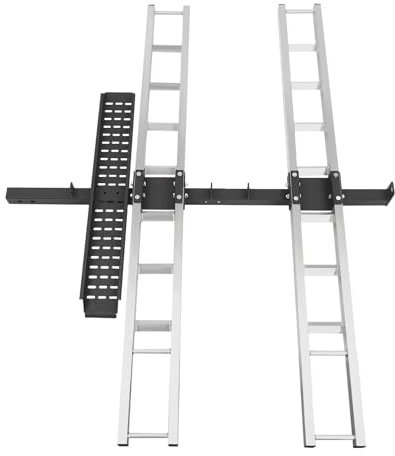 600 Pfund AluminiumAnhängerkupplungsträger For Motorräder, Robuster, An Der Anhängerkupplung Montierter DirtbikeGepäckträger Mit Auffahrrampe Und Verriegelungsvorrichtung, MotorradHinterradgepäckträge