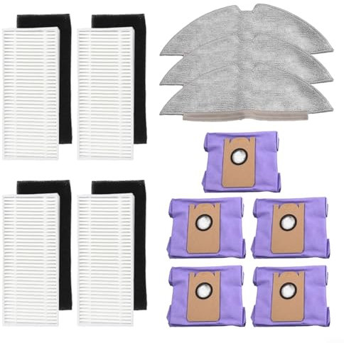 Replacement Parts Accessories Fits for Eufy-RoboVac L35 Hybrid+ / LR30 Hybrid+ Robot Vacuum Cleaner, Include Mop Cloths HEPA Filters Dust Bags