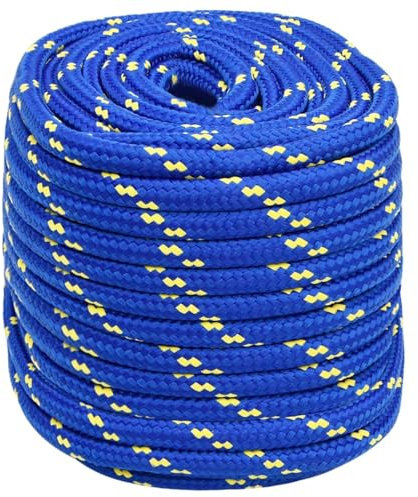 ShGaxin Cuerda de Barco Polipropileno Azul 18 mm 100 m, Roll Drap, Cuerda Marina, Cuerda Tendedero, Cuerda Toldo Exterior, Cuerda De Lona, Cuerda Barco