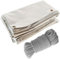 Tecplast Pack Toile Pergola Blanc Crème 3x4 m + Sandow Gris 20m - Bâche Pergola prête à Poser LP506PR Garantie 5 Ans