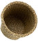 Cabilock Seagrass Paper Bins Woven Wastebasket Rustic Style Trash Can for Bedroom