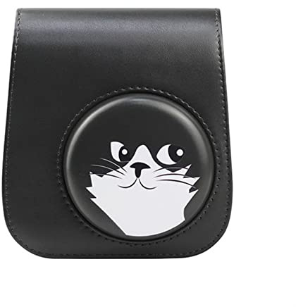 PEVAVFZMMY Cute Series PU Leather Protection Camera Bag Case Instant Camera Case Accessories Fit for Fujifilm Fit for Instax Mini 11 Camera Bag(D)