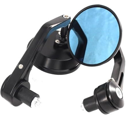 MotorradRückseitenspiegel Für Ves&pa GT GTS GTV 60 125 200 250 300 300ie Aluminium Griff Bar End Rearview Außenspiegel Zubehör(Schwarz)